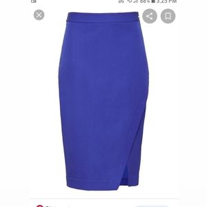 NWT Banana Republic Bi-Stretch Wrap Front Pencil Skirt, Size: 12 Tall